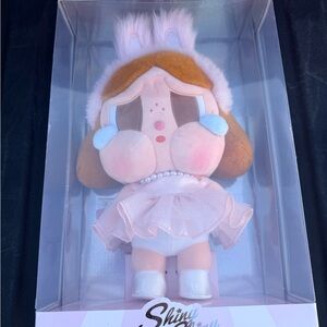 NEW Pop Mart Crybaby Shiny Shiny Series Plush Doll - Pink